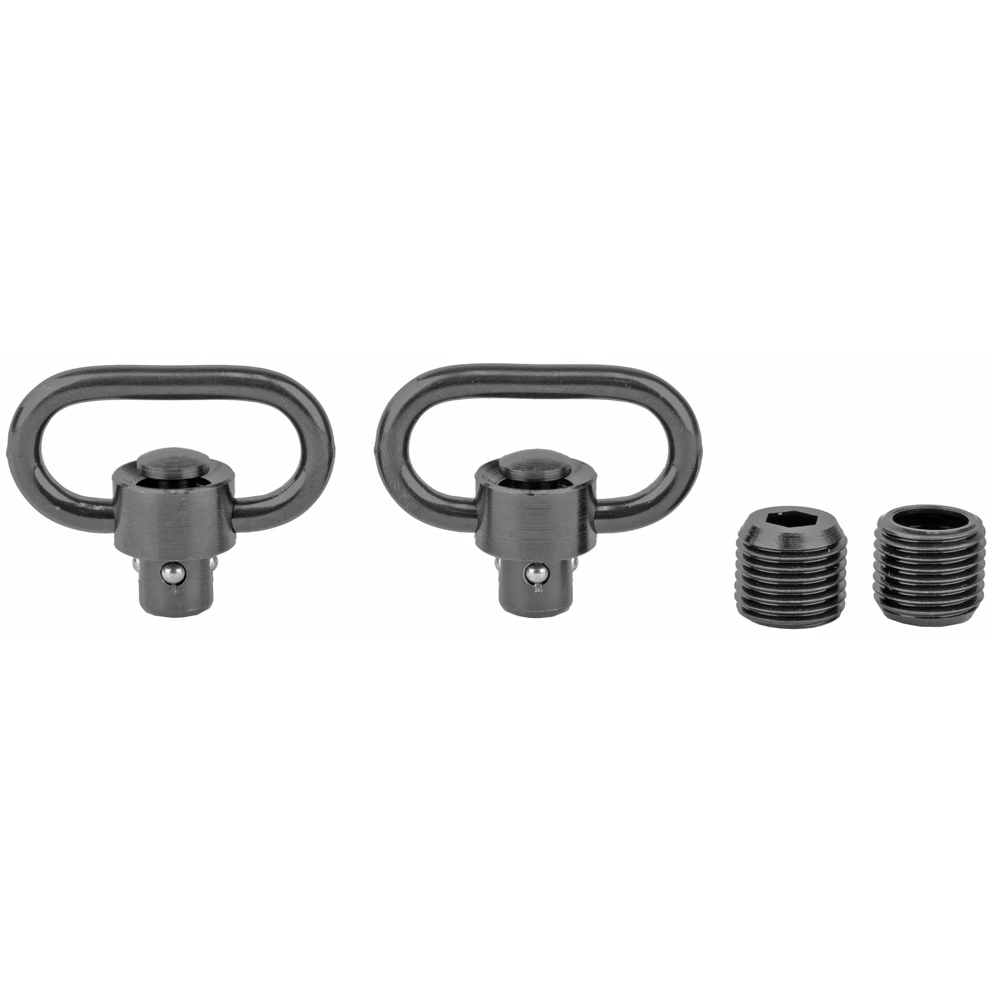 Grovtec Hd Push Button Swivel - Set Black 1 1/4" 2 Pack