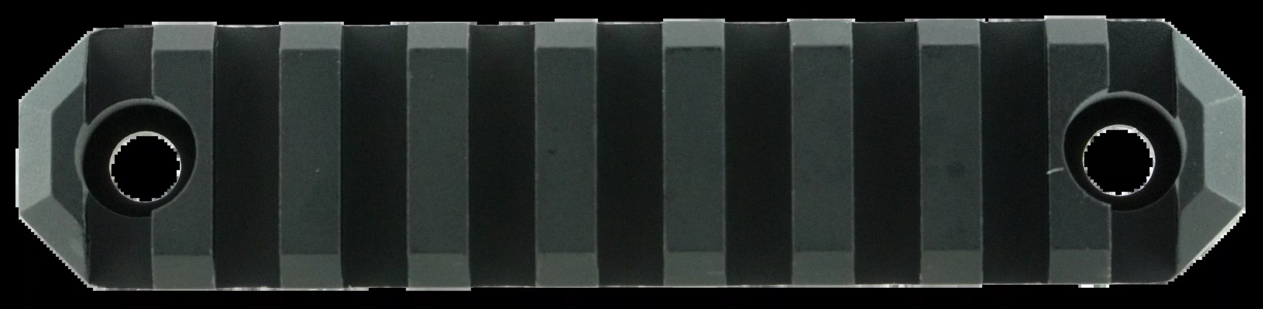 Grovtec Rail Section M-lok – 3.8″ 9 Slot Aluminum Black