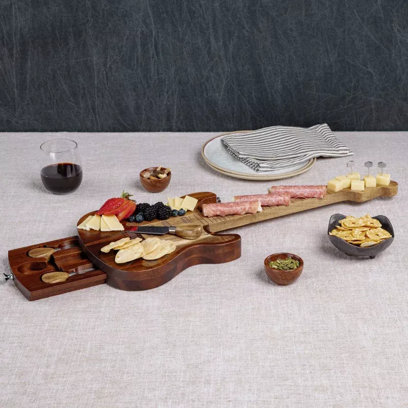 Guitar Legend Cheese Board & Tools Set