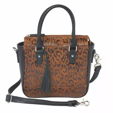 GUN TOTE'N MAMAS Park Ave Mini Hand Tote Cheetah