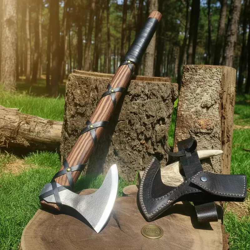 Hand-Forged Viking AxeRagnar Lothbrok Hatchet