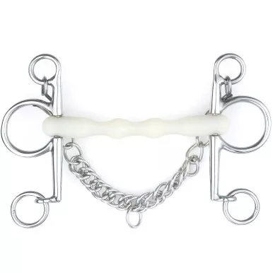 HAPPY MOUTH Mullen Shaped Pelham Bit (467653SS)