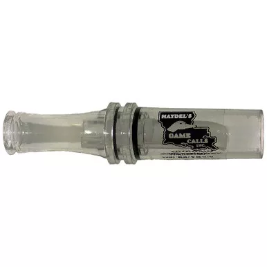 Haydel Game Calls BC-10 Big Barreled Cut Down Mallard Call, Clear