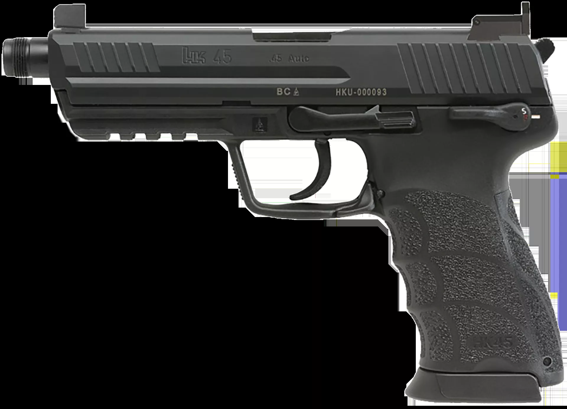 Heckler & Koch HK45 V1 .45 ACP Pistol 10+1 4.46" Black Threaded Barrel 81001117