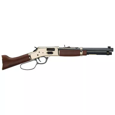 Henry H006GML Mare's Leg Side Gate 44 Mag/44 Special 5+1 12.90" Blued Octagon Barrel, Polished Hardened Brass Receiver, American Walnut Furniture