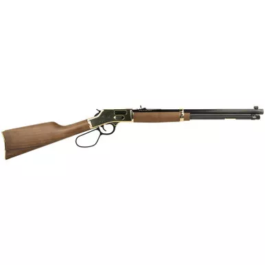 Henry H006GMLL Side Gate 357 Mag/38 Special 10+1 20" Blued Octagon Barrel, Polished Brass Rec, American Walnut Stock, Adj. Sight, Large Loop Lever