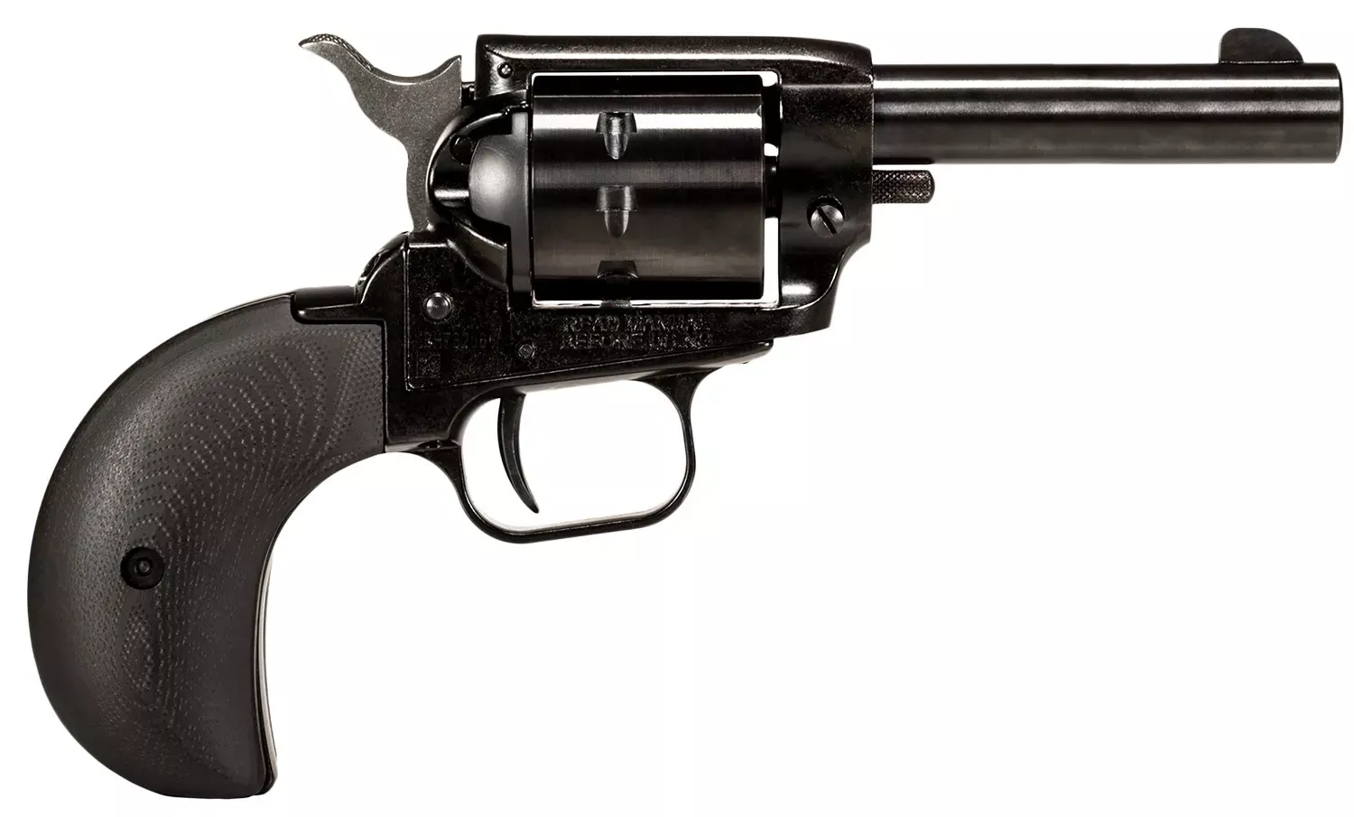 Heritage Barkeep .22WMR 9rd 3″ Barrel Blade Front Sight Steel Construction G10 Birds Head Grip Single Action Black BK229WB3BH