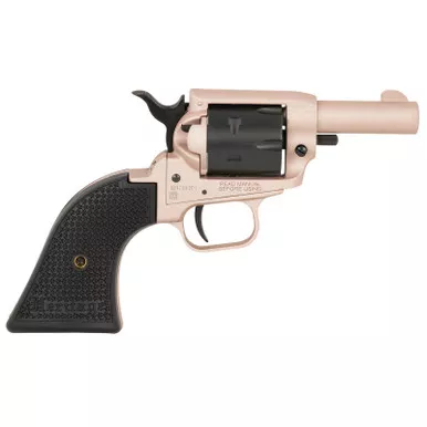 Heritage Mfg BK22Q2 Barkeep 22 LR 6 Shot 2.68" Rose Gold Cerakote Barrel, Rose Gold Cerakote w/Black Accents Frame, Black Cerakote Cylinder, Black Star Polymer Grips