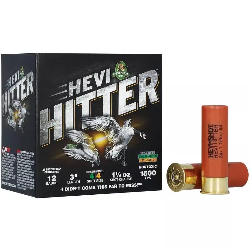 Hevi-Shot Hevi-Hitter 12 Gauge Ammo 3″ #4 25 Rounds HS28044