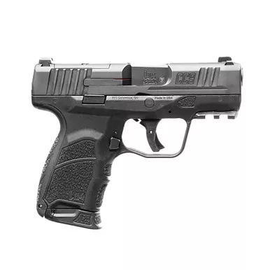 HK 81000551 CC9 9mm Luger 10+1 3.32" Black Polygonal Rifled Barrel, Optic Ready/Serrated Steel Slide, Polymer Frame w/Picatinny Rail, Black Interchangeable Backstrap Grip