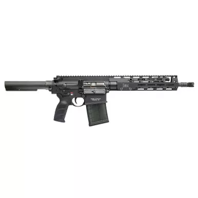 HK 81001052 MR762 A4 7.62x51mm 20+1 13" Threaded Barrel, M-LOK Handguard, Black Receiver w/Picatinny Rail, Black Pistol Tube, Black Ergonomic Grip