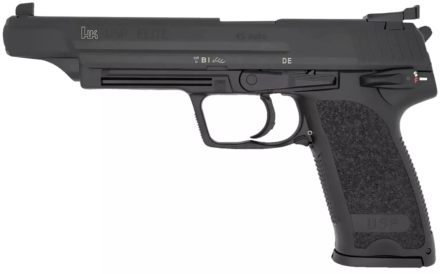 HK USP V1 Elite 45 ACP Pistol 10+1 6.02″ Stainless Stainless Steel Barrel, 81000368