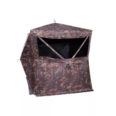 HME Executioner 3-Person Hub Ground Blind 75" X 75" X 67" Camo