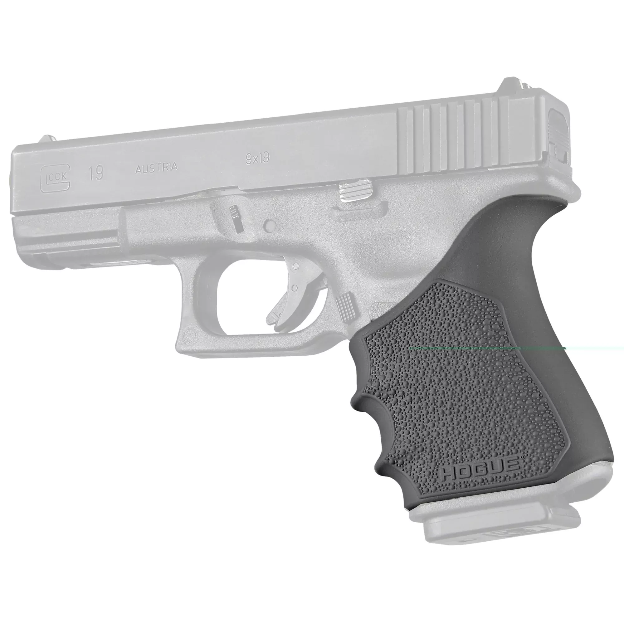 Hogue Handall Beavertail Grip Sleeve Black Glock 19/23/32/38 Gen 3-4