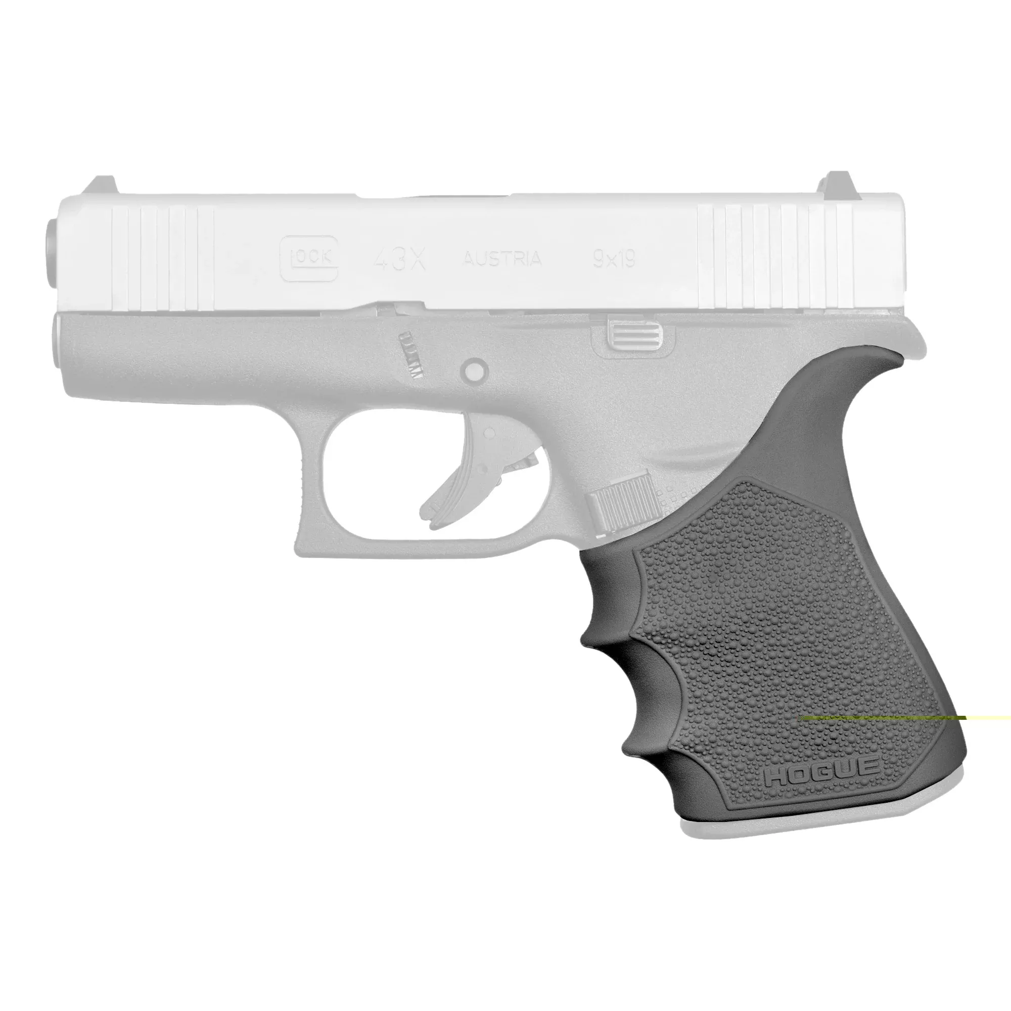 Hogue Handall Beavertail Grip Sleeve Black Glock 43x/48
