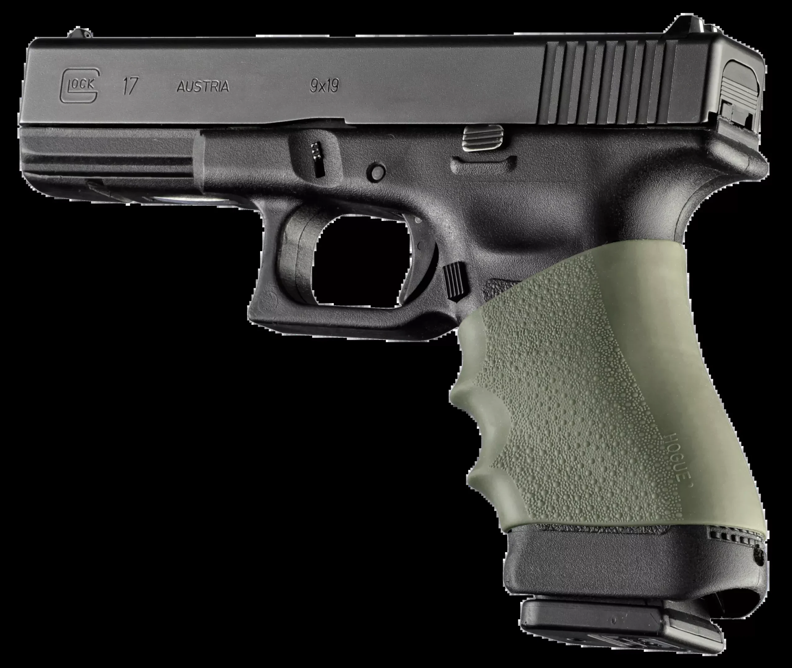Hogue Handall Universal Grip Sleeve Od Green Full Size