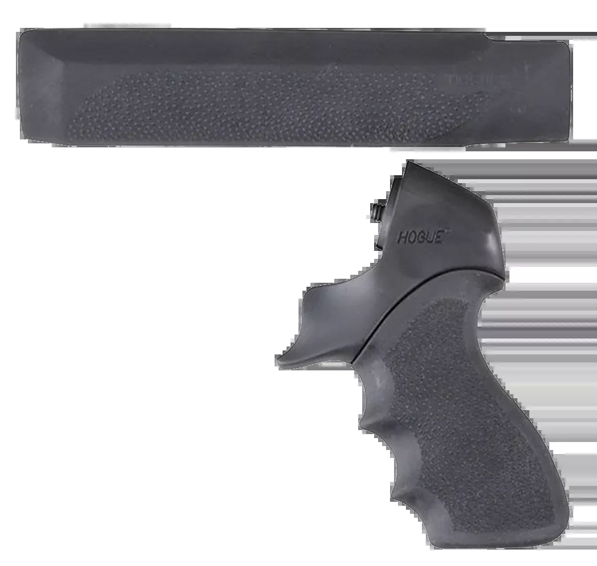 Hogue Pistol Grip W/forend - Mossberg 500 12ga. Black