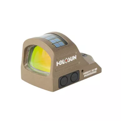 Holosun HS507C-X2-BB Burnt Bronze, Red Multi-Reticle, 7075 Aluminum Open Solar, Shake Awake, Pistol