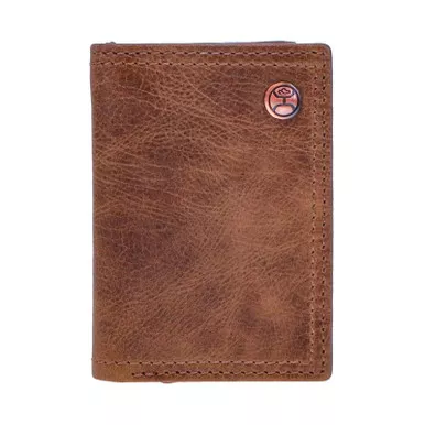 HOOEY Hooey Classic Smooth Brown Trifold Wallet (HTF001-BR)