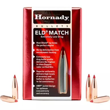 Hornady 263331 6.5mm .264 147gr Extremely Low Drag-Match 500 Per Box/6 Case