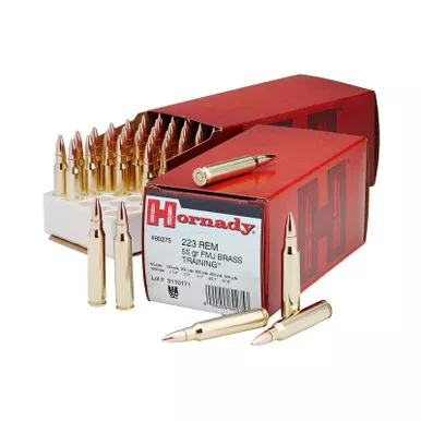 Hornady 80275 Custom 223Rem 55gr Full Metal Jacket Boat Tail 50 Per Box/10 Case