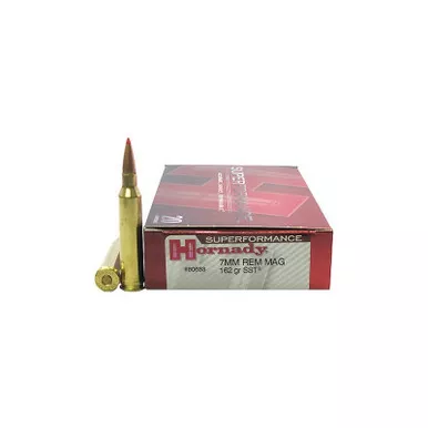 Hornady 80633 Superformance 7mmRemMag 162gr Super Shock Tip 20 Per Box/10 Case