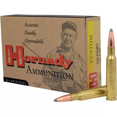 Hornady 8070 Custom 275Rigby 140gr InterLock Spire Point 20 Per Box/10 Case