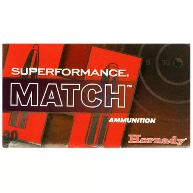 Hornady 80963 Superformance Match 308Win 168gr Extremely Low Drag Match 20 Per Box/10 Case