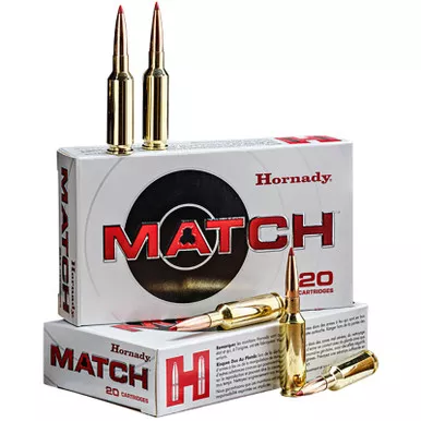Hornady 81597 Match 6mm GT 109gr Extremely Low Drag-Match 20 Per Box/10 Case