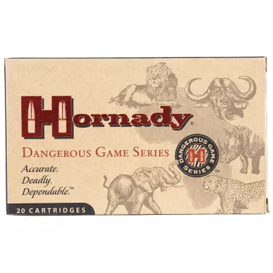 Hornady 82303 Dangerous Game 9.3mmx62Mauser 286gr InterLock Spire Point Recoil Proof 20 Per Box/6 Case