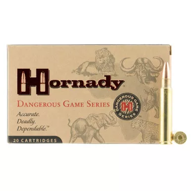 Hornady 8232 Dangerous Game 375Ruger 300gr Dangerous Game Solid 20 Per Box/6 Case