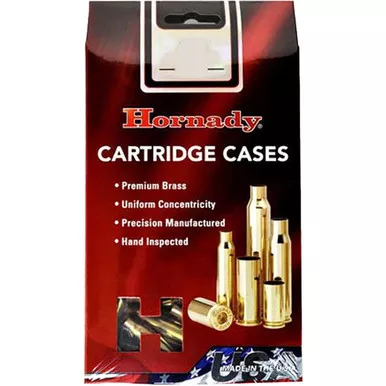 Hornady 86263 Rifle Cartridge Cases 6.5x55 Unprimed, Brass, 50 Pack