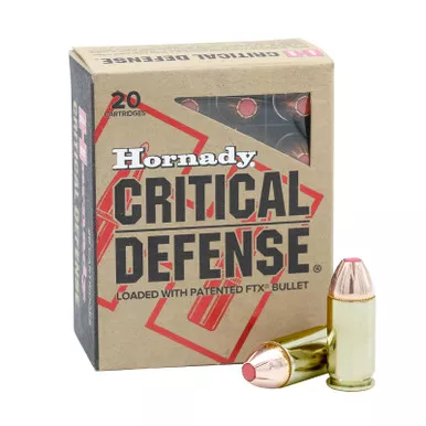 Hornady 90923 Critical Defense 45Auto+P 185gr Flex Tip eXpanding 20 Per Box/10 Case