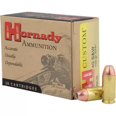 Hornady 9132 Custom 40S&W 155gr Hornady XTP Hollow Point 20 Per Box/10 Case