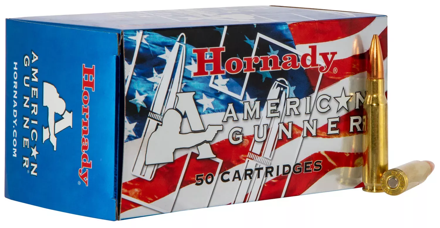 Hornady American Gunner 308 Win 155gr Hollow Point Boat Tail 50 Rounds Per Box 80967