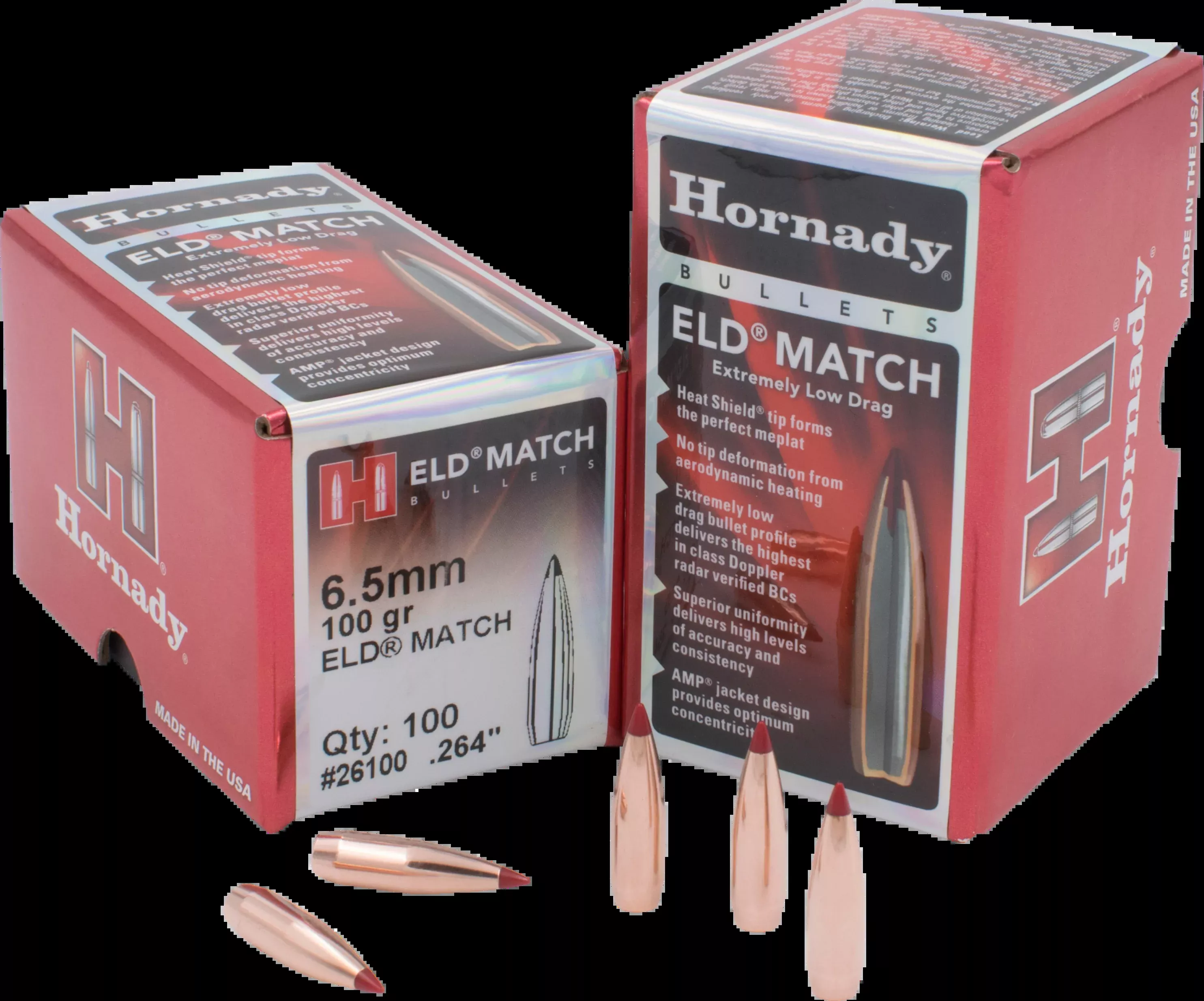 Hornady Bullets 6.5mm .264 - 100gr. Eld-match100ct