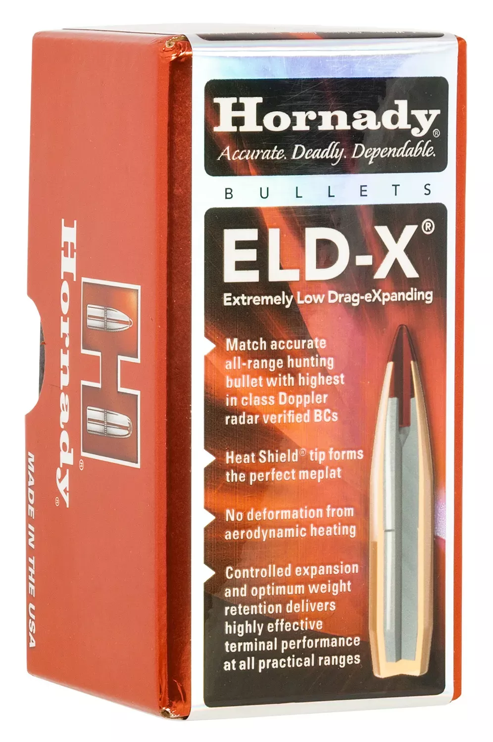 Hornady ELD-X 22 Cal 80 gr Extremely Low Drag-eXpanding 100 Rounds 22833