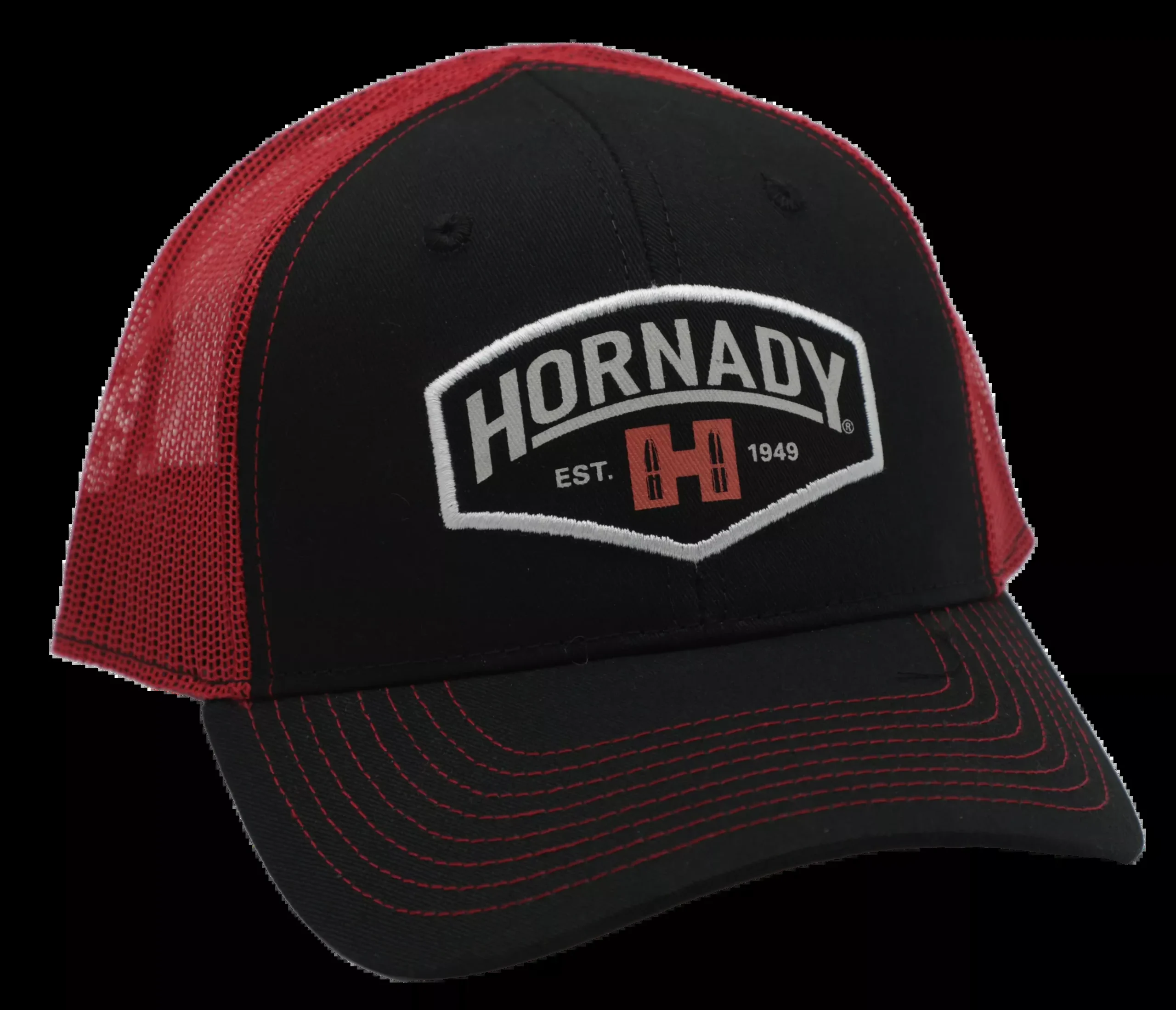 Hornady Established, Horn 99214 Hornady Black/red EstMesh Hat