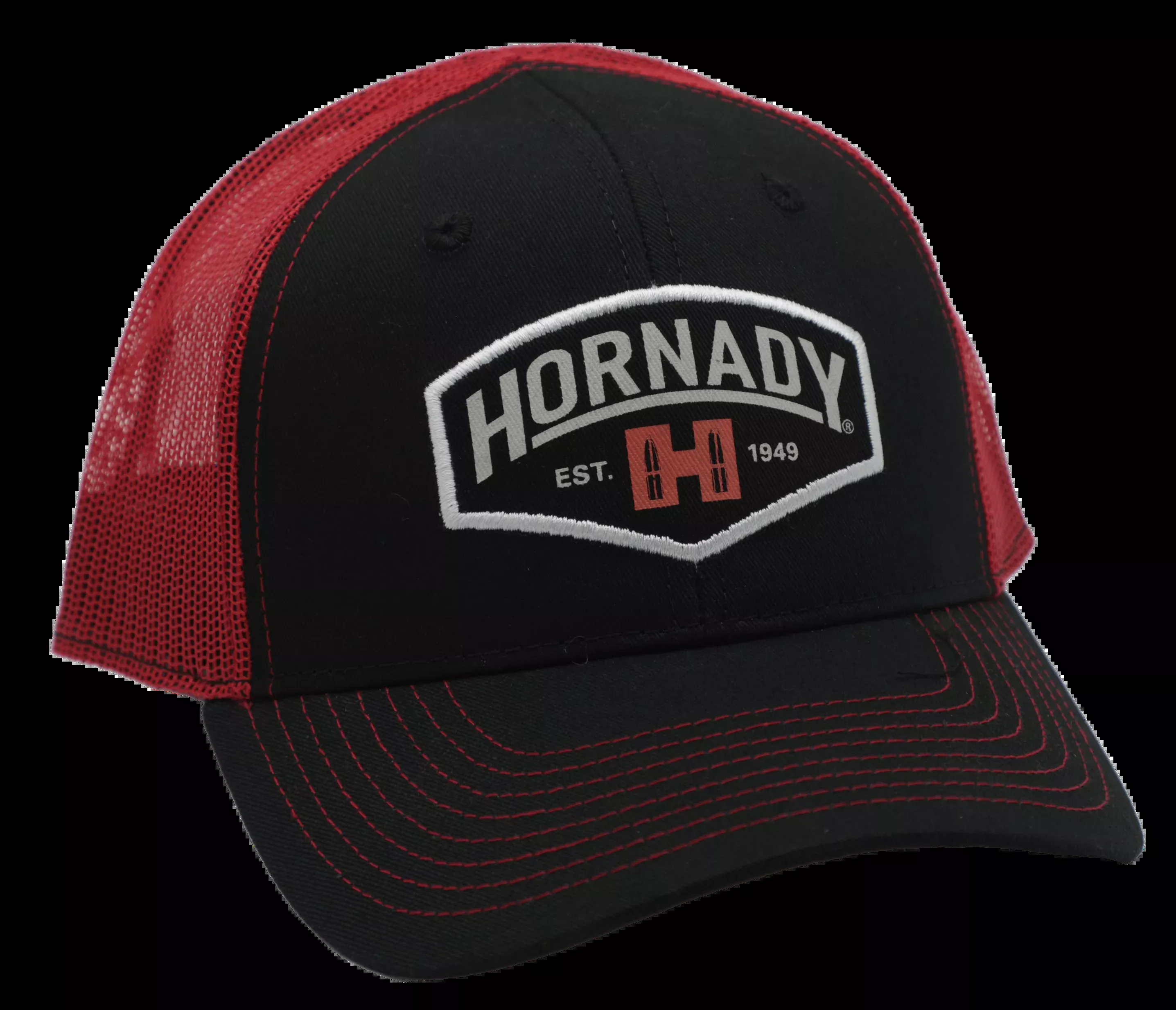 Hornady Established, Horn 99214 Hornady Black/red EstMesh Hat