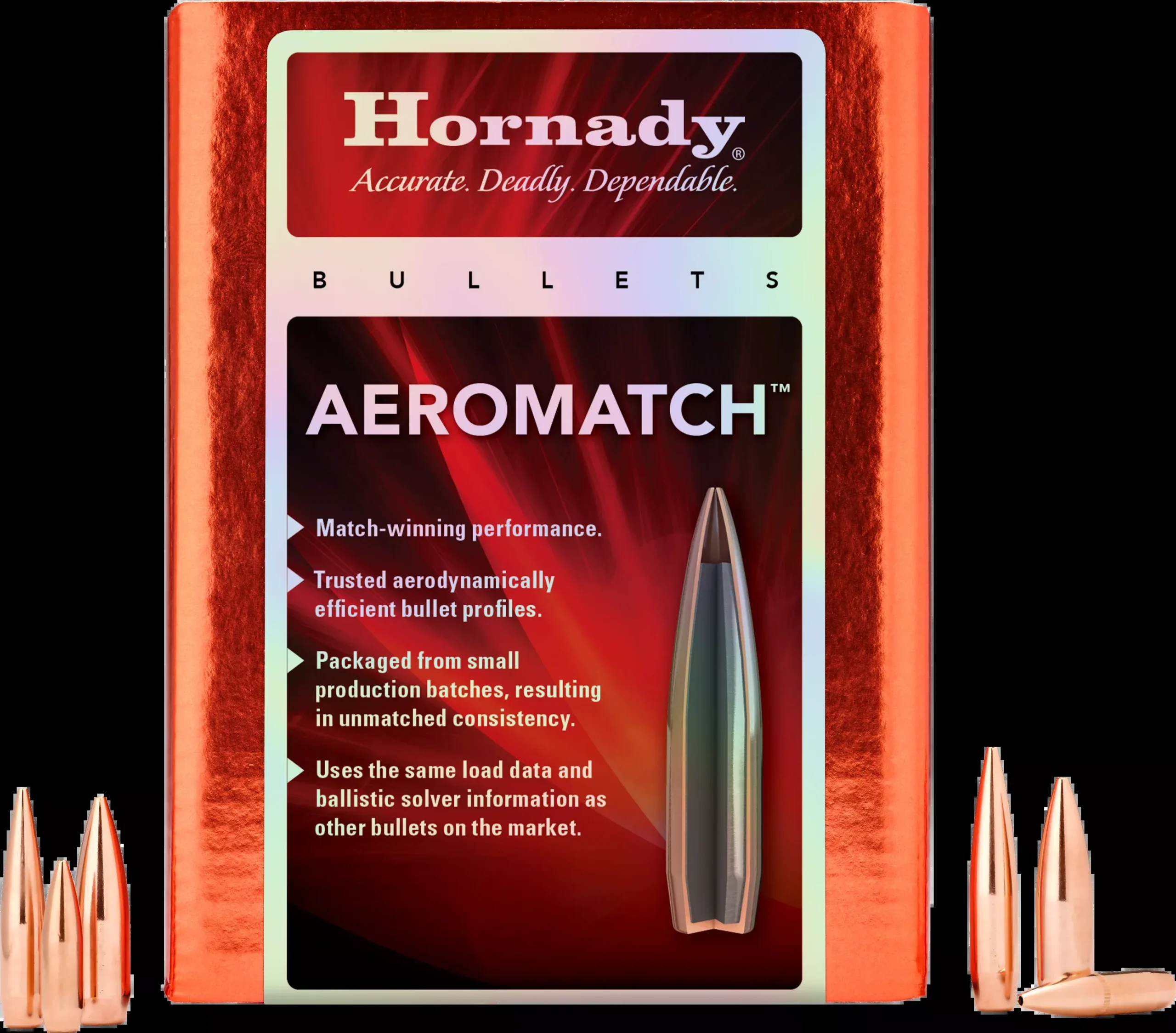 Hornady , Horn 305071 Bull.308 168Hpbt500/6