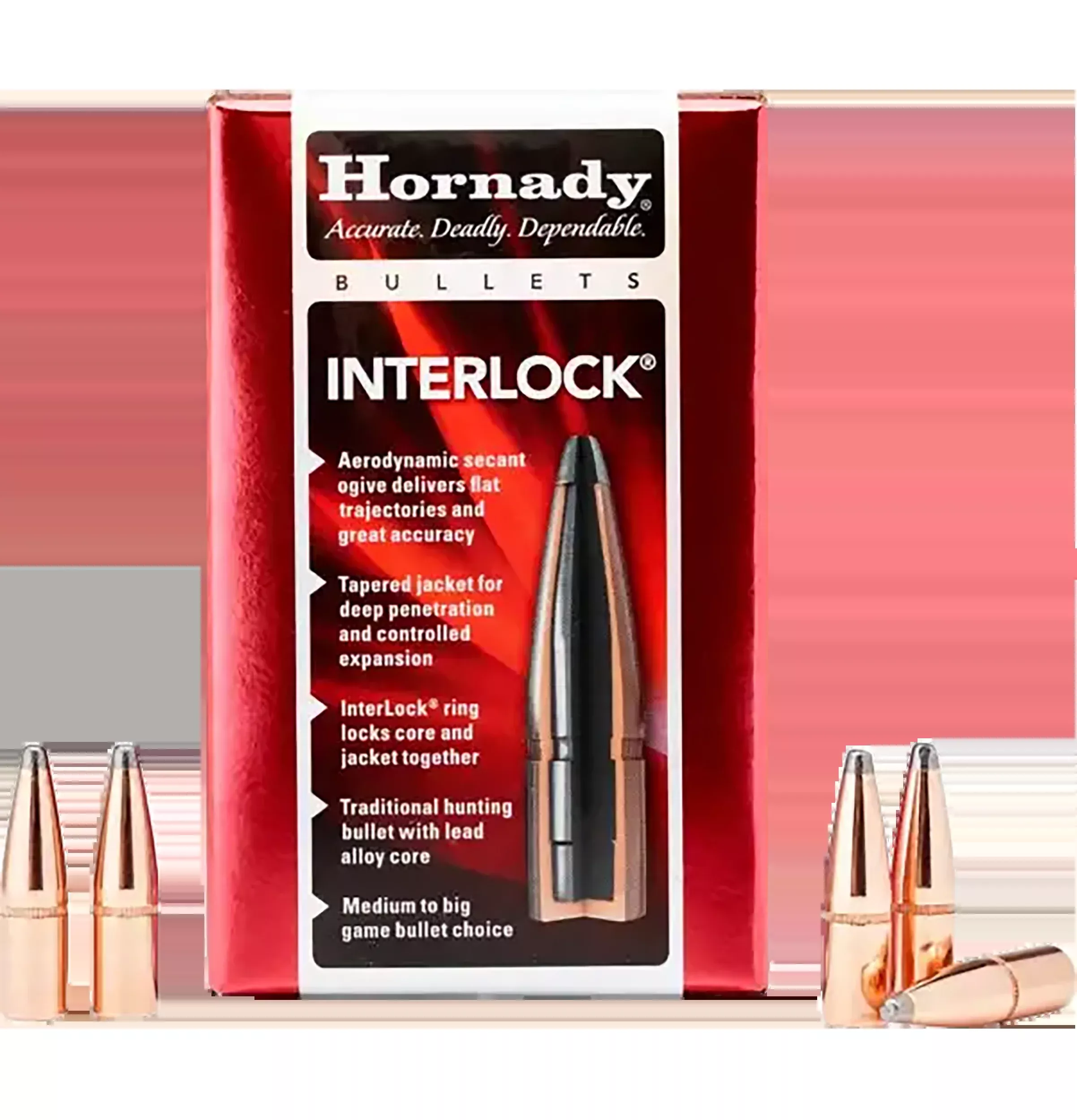 Hornady Interlock, Horn 3210 Bull .321 170 Fp100/15