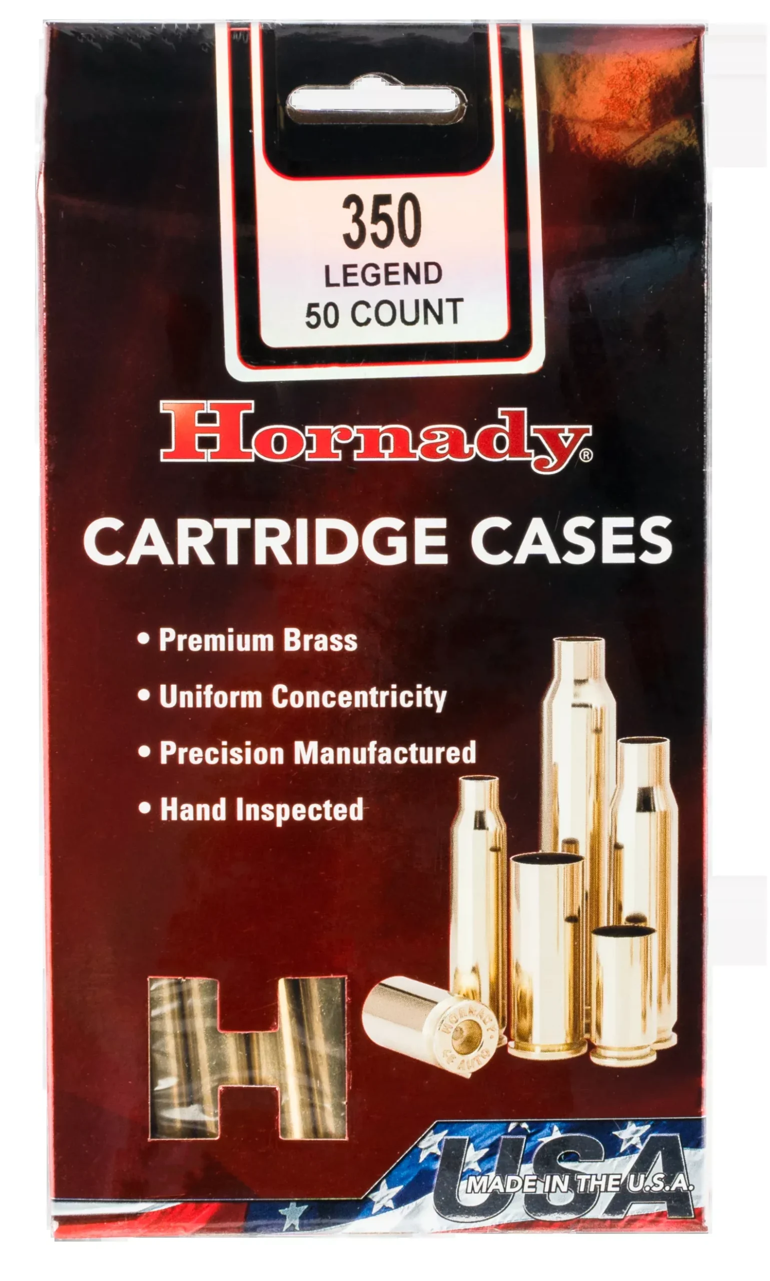 Hornady Rifle Cartridge Cases 350 Legend Unprimed 50 Pk.