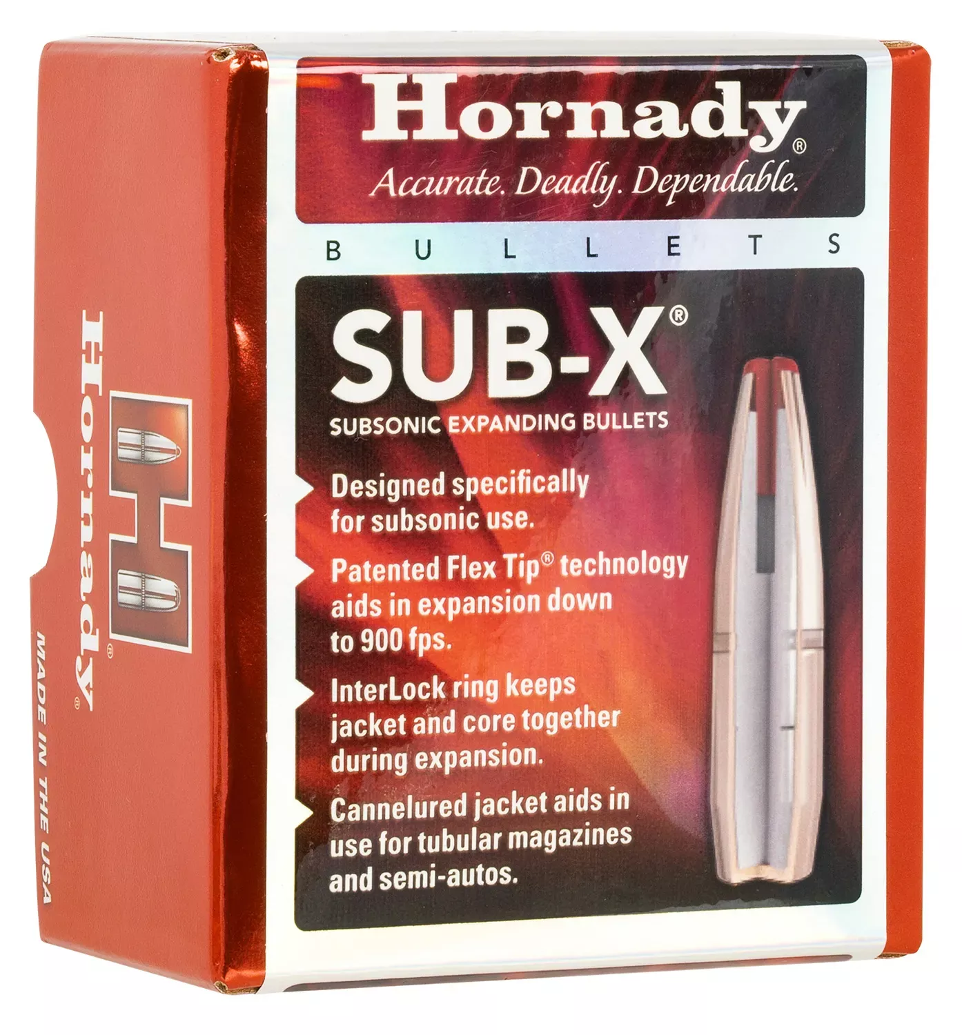 Hornady Sub-X 7.62X39mm .3115 255 Gr. 100/Box