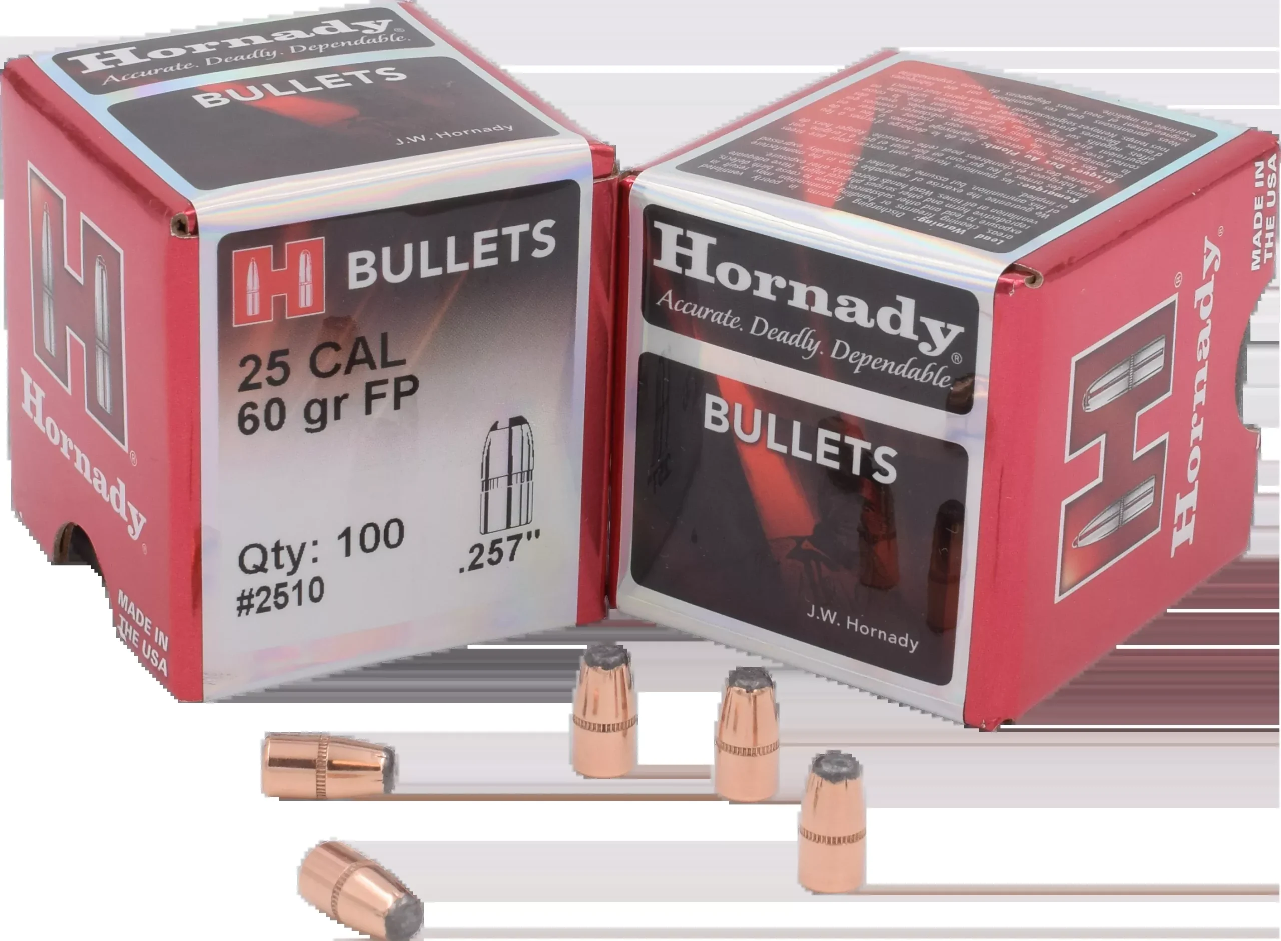 Hornady Traditional, Horn 2510 Bull25cal 60 Fp 100/40