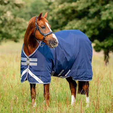 HORSEWARE IRELAND Rhino Original 250g Navy/Titanium Grey/Classic Blue Vari-Layer Turnout Blanket (AABV83-BJD0)
