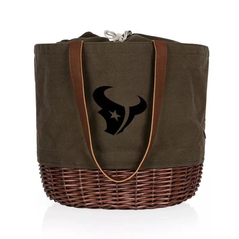 Houston Texans – Coronado Canvas and Willow Basket Tote