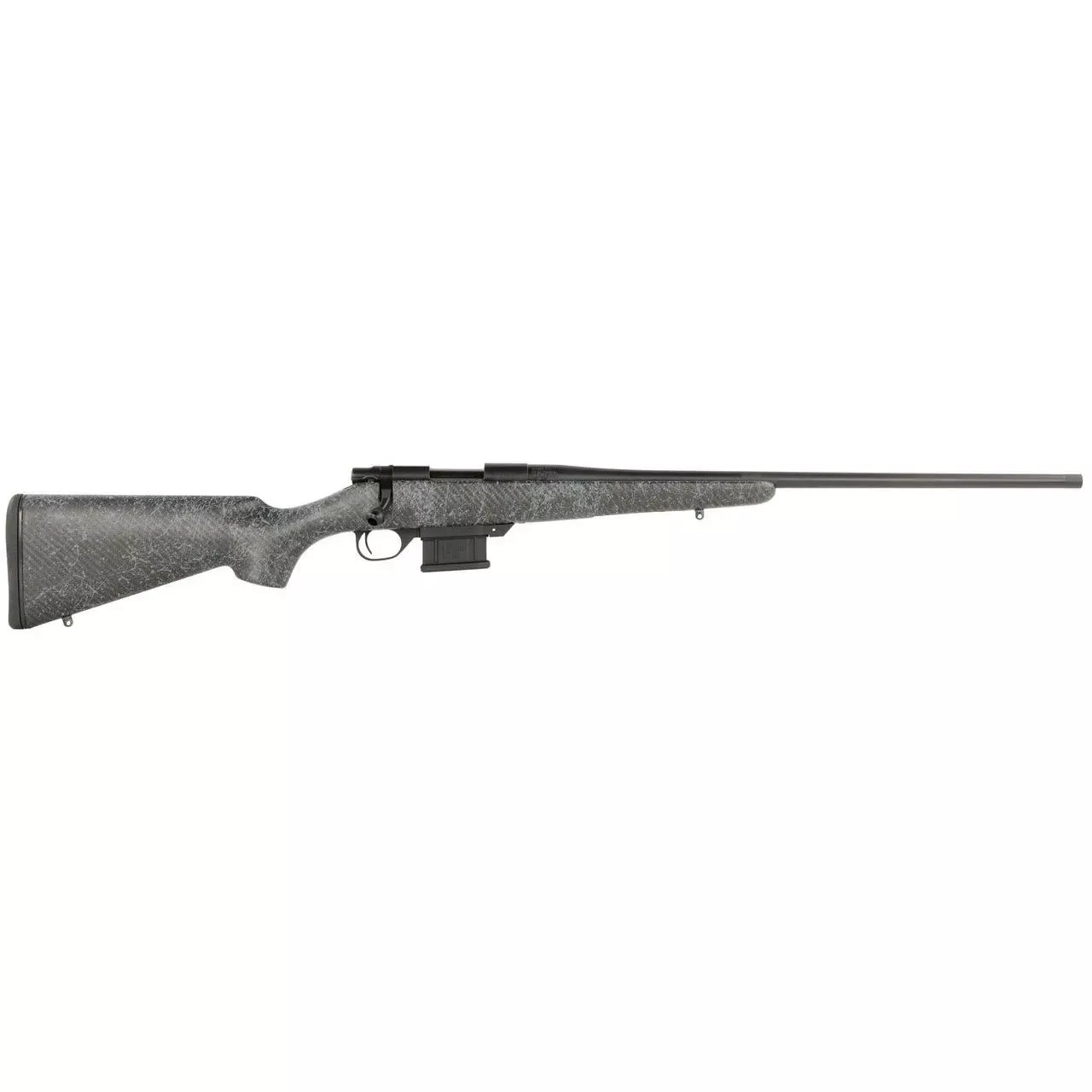 Howa 1500 Carbon Stalker 6mm ARC Rifle 22" Black w/Gray Webbing HCBN6ARCGW