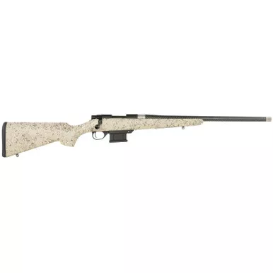 Howa HCE6ARCTAN 1500 Carbon Elevate 6mm ARC 22" Carbon Fiber Wrapped Threaded Barrel, Black Drilled & Tapped Steel Receiver, Fixed Stocky's Tan w/Black Webbing Synthetic Stock, Right Hand