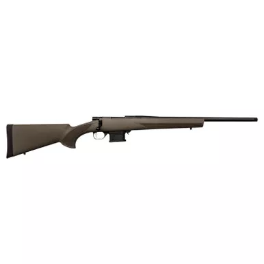 Howa HMACF6ARCGYTH 1500 Mini Action 6mm ARC 20" Black Carbon Fiber Threaded Barrel, Black Drilled & Tapped Steel Receiver, Fixed HTI Green Synthetic Stock