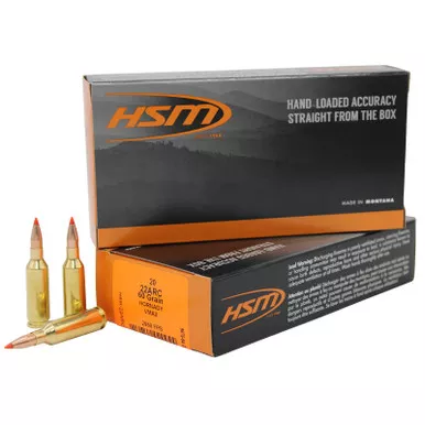 HSM 22ARC3N Varmint 22ARC 60gr V-Max 20 Per Box/25 Case